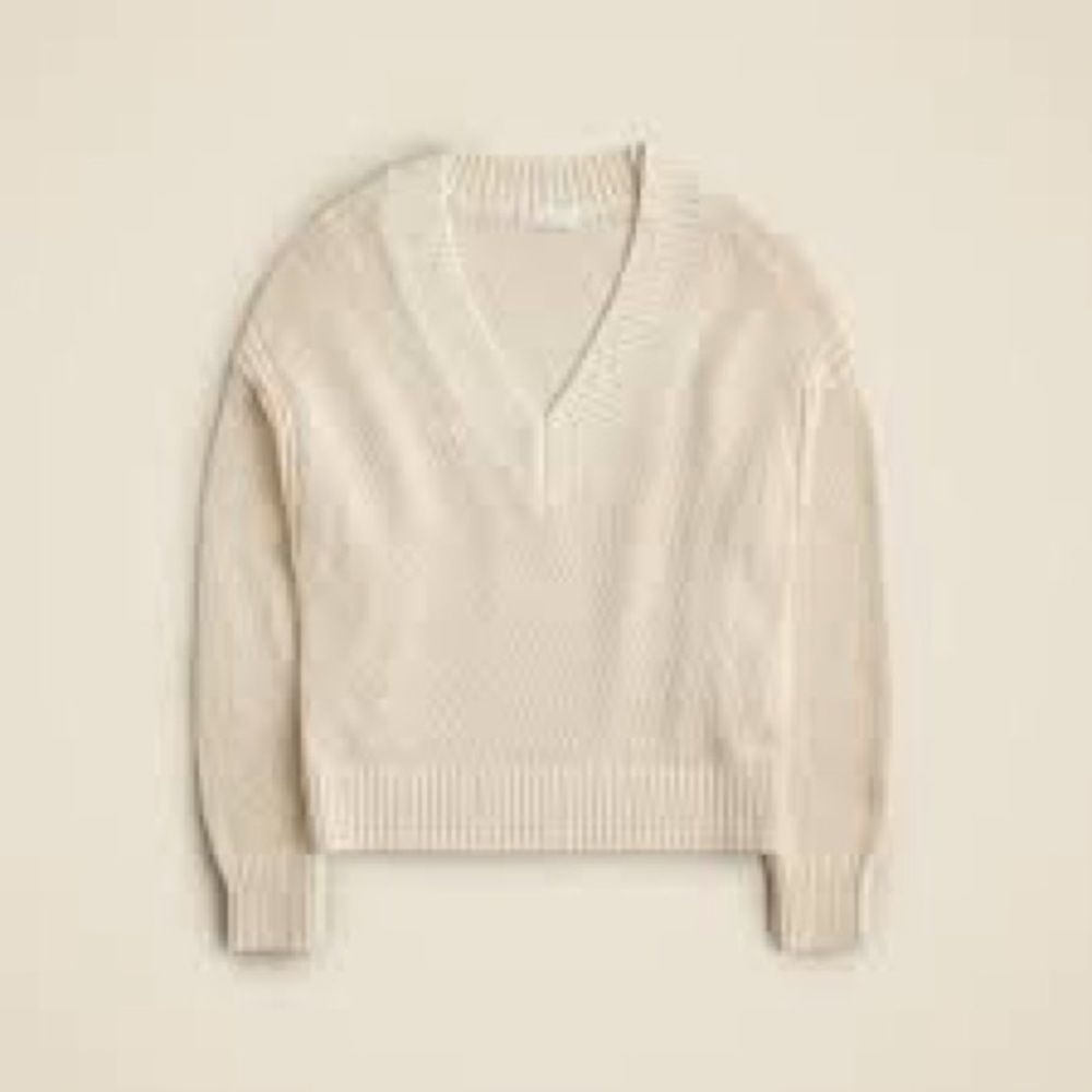 J. Crew Women's light pink  V-Neck Sweater